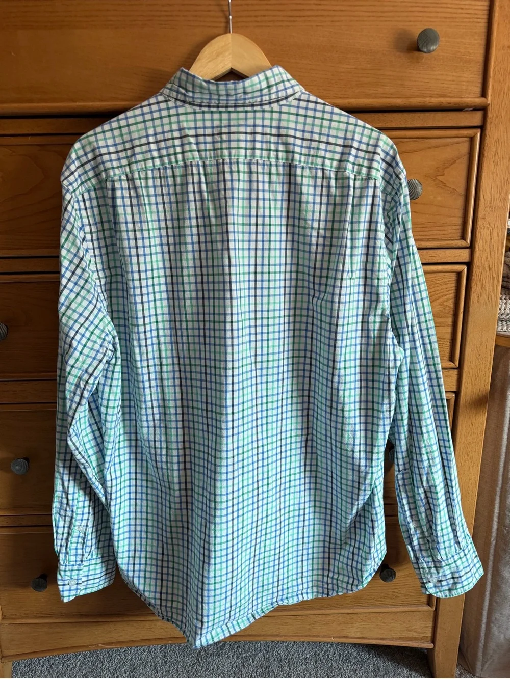 J Crew Shirt Mens Classic Flex Washed Long Sleeve Button Down Size XL Checkered